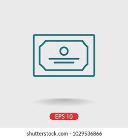 Diploma icon; certificate icon vector