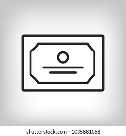 Diploma icon; certificate icon vector