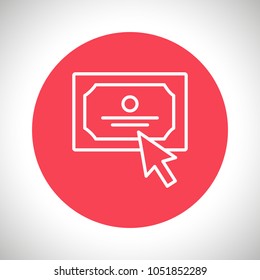 Diploma icon; certificate icon vector