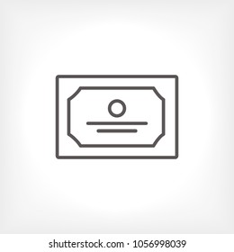 Diploma icon; certificate icon vector
