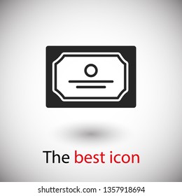 Diploma icon; certificate icon vector