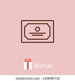 Diploma icon; certificate icon vector