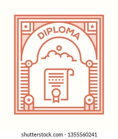 DIPLOMA ICON CONCEPT