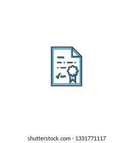 Diploma icon design. Essential icon vector illustration design