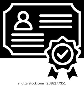 Diploma Icon Element For Design