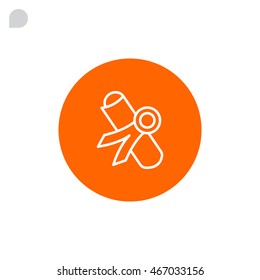  Diploma icon flat.