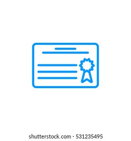  Diploma icon flat.
