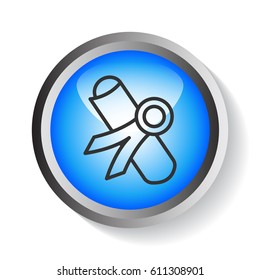  Diploma icon flat.