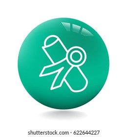  Diploma icon flat.