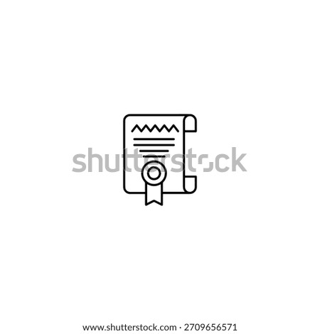 Diploma icon flat vector design.