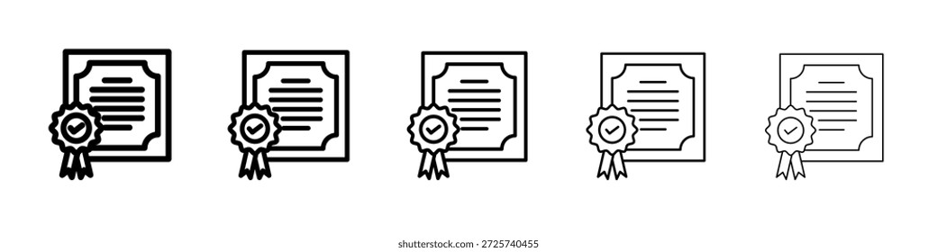 Ícone do diploma para designs gráficos. Design de vetor de ícones