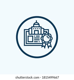 diploma icon isolated on white background from office collection. diploma icon trendy and modern diploma symbol for logo, web, app
