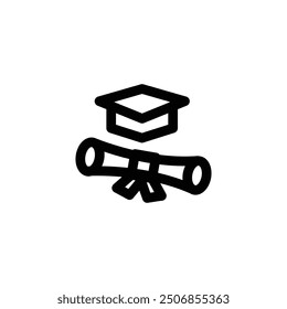 diploma icon line style element