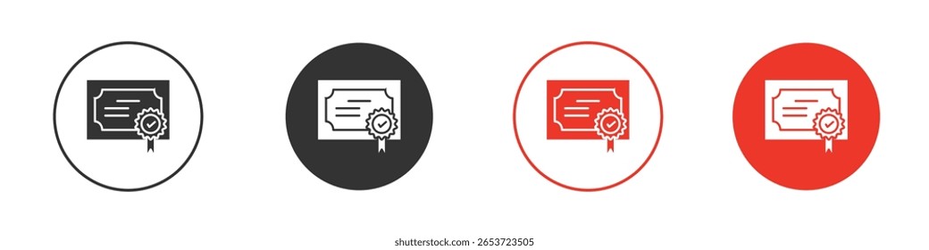 Diploma icon for logo, vector sign symbol for design