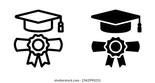 Diploma icon. sign for mobile concept and web design. vector illustration