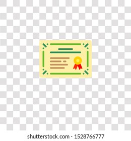 diploma icon sign and symbol. diploma color icon for website design and mobile app development. Simple Element from education elements collection for mobile concept and web apps icon.