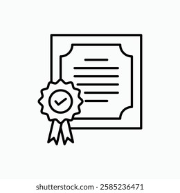 Diploma icon. simple vector icon