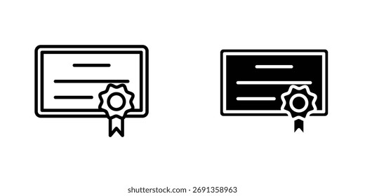 Icono de diploma Ilustración vectorial simple para gráfico y Diseño web.