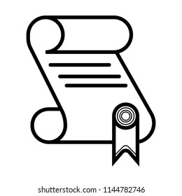 diploma icon vector