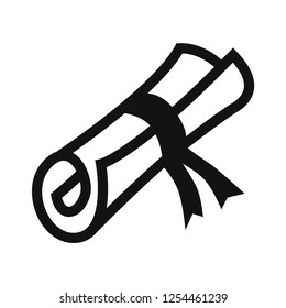 Diploma icon vector