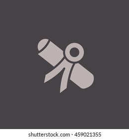 Diploma icon vector.