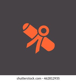 Diploma icon vector.