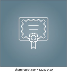 Diploma  Icon, Vector