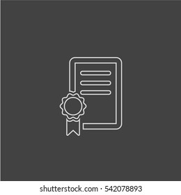 Diploma Icon vector