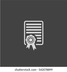 Diploma Icon vector