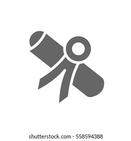 Diploma icon vector.
