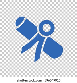 Diploma icon vector.
