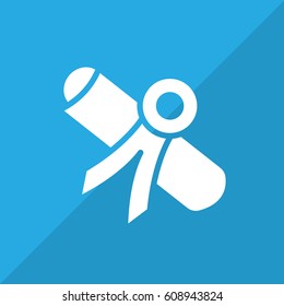 Diploma icon vector.
