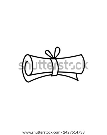 diploma icon, vector best line icon.