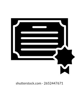 Diploma icon vector. certificate illustration sign. studies symbol or logo.