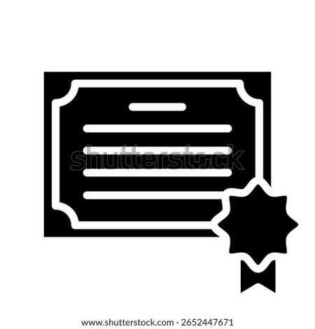 Diploma icon vector. certificate illustration sign. studies symbol or logo.