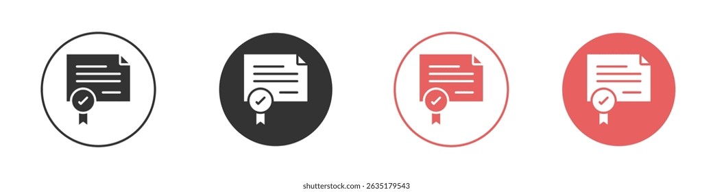 Diploma icon vector design template simple and clean style