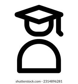 diploma icon vector designed in outline lineal bold rounded style (32px artboard 2px stroke)