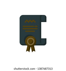 diploma icon vector flat style design