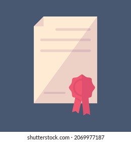 Diploma icon, vector and glyph