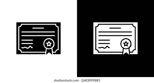 Diseños gráficos de Vector de ícono de diploma. Adecuado para su uso en App de Web,