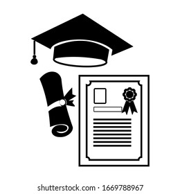 diploma icon vector illustration sign