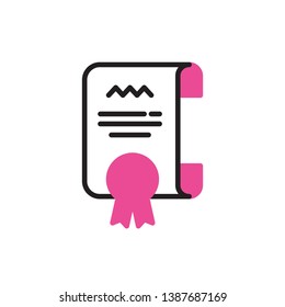 diploma icon vector modern style design