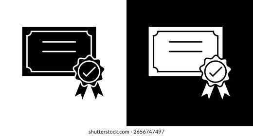 Gráficos escalables del Vector del icono del diploma