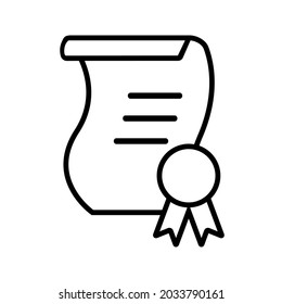 Diploma icon vector set. certificate illustration sign. charter symbol or logo.
