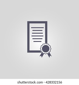 diploma icon. diploma vector. diploma sign