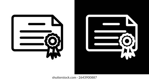 Icono de diploma Vector simple elemento ilustración editable