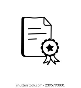 Diploma icon vector stock illustration