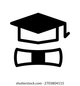 Diploma Icon Vector Symbol Design Illustration