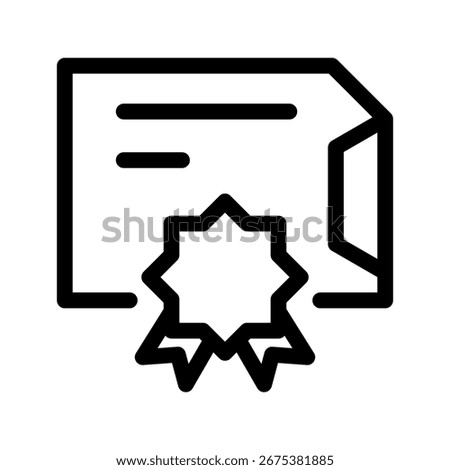 Diploma Icon Vector Symbol Design Illustration