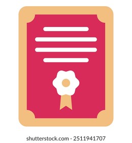 Diploma icon for web, app, infographic, etc
